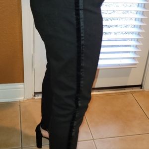 Denizen from levis high angle skinny black jeans